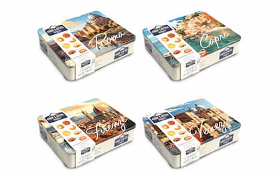 TEDESCO – cartoline dall’italia new ore liete tins